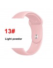 Silikonowy pasek na pasek do Apple Watch 44mm/40mm iwatch 38mm 42mm bransoletka sportowa gumowa bransoletka do zegarka dla apple