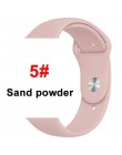 Silikonowy pasek na pasek do Apple Watch 44mm/40mm iwatch 38mm 42mm bransoletka sportowa gumowa bransoletka do zegarka dla apple