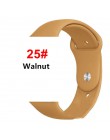 Silikonowy pasek na pasek do Apple Watch 44mm/40mm iwatch 38mm 42mm bransoletka sportowa gumowa bransoletka do zegarka dla apple