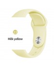 Miękki zegarek sportowy Pasek silikonowy Zegarek do Apple 4 3 2 1 38 MM 42 MM Oddychająca bransoletka do serii Iwatch 4 40 mm 44