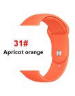 Silikonowy pasek na pasek do Apple Watch 44mm/40mm iwatch 38mm 42mm bransoletka sportowa gumowa bransoletka do zegarka dla apple