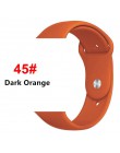 Silikonowy pasek na pasek do Apple Watch 44mm/40mm iwatch 38mm 42mm bransoletka sportowa gumowa bransoletka do zegarka dla apple