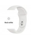 Miękki zegarek sportowy Pasek silikonowy Zegarek do Apple 4 3 2 1 38 MM 42 MM Oddychająca bransoletka do serii Iwatch 4 40 mm 44