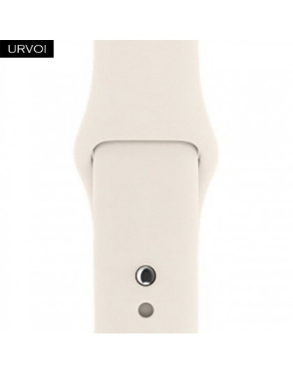 URVOI opaska sportowa do zegarka Apple Watch series 5 4 3 2 1 silikonowy pasek na iWatch 44m pin i na rzep kolorowe wymiana kakt