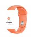 Miękkiego silikonu wymiana opaska sportowa dla 38mm Apple Watch Series1 2 3 4 5 42mm bransoletka na rękę pasek do iWatch edycja 