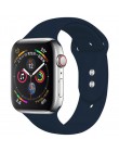 Silikonowy pasek na pasek do Apple watch Apple zegarek 4 pasek 44mm 40mm 5 3 pasek do iwatch 42mm 38mm bransoletka Watchband akc