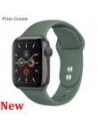 Silikonowy pasek na pasek do Apple watch Apple zegarek 4 pasek 44mm 40mm 5 3 pasek do iwatch 42mm 38mm bransoletka Watchband akc