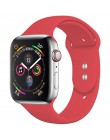 Silikonowy pasek na pasek do Apple watch Apple zegarek 4 pasek 44mm 40mm 5 3 pasek do iwatch 42mm 38mm bransoletka Watchband akc