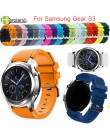 Gear S3 Frontier/klasyczny zegarek pasek 22mm silikonowy wymienny sportowy pasek zegarka mężczyzna kobiet bransoletki z zegarkie