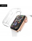 URVOI wyczyść etui do Apple Watch series 54 321 plastikowa osłona ekranu do iWatch 38 42 40 44mm slim fit ultra-cienka ramka