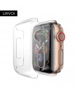 URVOI wyczyść etui do Apple Watch series 54 321 plastikowa osłona ekranu do iWatch 38 42 40 44mm slim fit ultra-cienka ramka