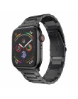 Zespół metalowy kompatybilny z Apple opaski do zegarka seria 4 od 5 do 40mm 44mm opaska ze stali nierdzewnej pasek do iwatch 1/2