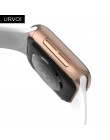 URVOI wyczyść etui do Apple Watch series 54 321 plastikowa osłona ekranu do iWatch 38 42 40 44mm slim fit ultra-cienka ramka