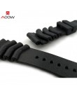 AOOW Generic Watchband zegarek z gumy silikonowej pasek zespoły 18mm 20mm 22mm zegarki pasek wodoodporne paski sportowe 2019 naj