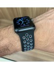 Sportowe miękki pasek do zegarka dla apple watch 5 4 3 2 42mm 44mm Nike silikonowy pasek do zegarków apple watch pasek do iwatch