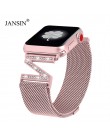 Milanese Loop bransoletka diamentowy pasek do Apple Watch band 38mm 42mm 40mm 44mm iwatch seria 5/4/3/2 stal nierdzewna stalowy 