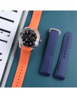 20mm 22mm 21mm silikonowe zegarki zespoły dla omega-seamaster Planet-Ocean zegarek pasek do zegarka bransoletka gumowe sportowe 