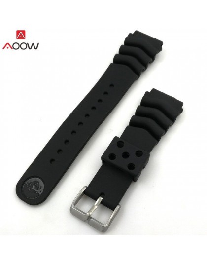 AOOW Generic Watchband zegarek z gumy silikonowej pasek zespoły 18mm 20mm 22mm zegarki pasek wodoodporne paski sportowe 2019 naj