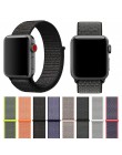 Lekkie oddychające nylonowe sportowe taśmy sportowe 44mm 40mm do zegarka Apple Series 5 4 3 2 1 42MM 38MM iWatch watchband Sport