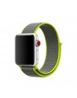 Lekkie oddychające nylonowe sportowe taśmy sportowe 44mm 40mm do zegarka Apple Series 5 4 3 2 1 42MM 38MM iWatch watchband Sport