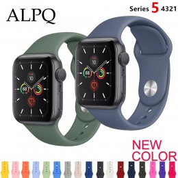 Pasek ALPQ do Apple WatchBand 38 42mm 40 44mm silikonowe oficjalne kolory pasek pasek bransoletka Correa do serii iWatch 5 4 3 2