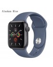 Pasek ALPQ do Apple WatchBand 38 42mm 40 44mm silikonowe oficjalne kolory pasek pasek bransoletka Correa do serii iWatch 5 4 3 2