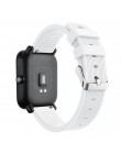 20mm silikonowy pasek do zegarka dla Xiaomi Huami Amazfit Bip BIT tempo lite młodzieży inteligentny Watchband bransoletka sporto