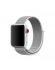 Lekkie oddychające nylonowe sportowe taśmy sportowe 44mm 40mm do zegarka Apple Series 5 4 3 2 1 42MM 38MM iWatch watchband Sport