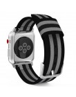 Utkany nylon pasek do zegarka Apple Watch Series 5 4 3 2 pasek kolor klamra Watchband 38 42 MM pasek zastępczy dla iWatch akceso