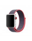 Lekkie oddychające nylonowe sportowe taśmy sportowe 44mm 40mm do zegarka Apple Series 5 4 3 2 1 42MM 38MM iWatch watchband Sport