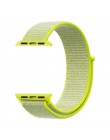 Lekkie oddychające nylonowe sportowe taśmy sportowe 44mm 40mm do zegarka Apple Series 5 4 3 2 1 42MM 38MM iWatch watchband Sport