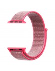 Lekkie oddychające nylonowe sportowe taśmy sportowe 44mm 40mm do zegarka Apple Series 5 4 3 2 1 42MM 38MM iWatch watchband Sport