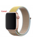 Pasek nylonowy do zegarka apple 5 4 pasek 44mm/40mm zegarek apple pulseira 42mm/38mm iwatch seria 5/4/3/2 kolorowe złącze watchb