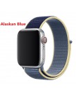 Pasek nylonowy do zegarka apple 5 4 pasek 44mm/40mm zegarek apple pulseira 42mm/38mm iwatch seria 5/4/3/2 kolorowe złącze watchb