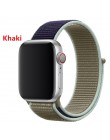 Pasek nylonowy do zegarka apple 5 4 pasek 44mm/40mm zegarek apple pulseira 42mm/38mm iwatch seria 5/4/3/2 kolorowe złącze watchb