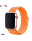 Pasek nylonowy do zegarka apple 5 4 pasek 44mm/40mm zegarek apple pulseira 42mm/38mm iwatch seria 5/4/3/2 kolorowe złącze watchb