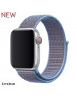 Pasek nylonowy do zegarka apple 5 4 pasek 44mm/40mm zegarek apple pulseira 42mm/38mm iwatch seria 5/4/3/2 kolorowe złącze watchb