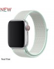 Pasek nylonowy do zegarka apple 5 4 pasek 44mm/40mm zegarek apple pulseira 42mm/38mm iwatch seria 5/4/3/2 kolorowe złącze watchb