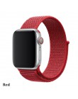 Pasek nylonowy do zegarka apple 5 4 pasek 44mm/40mm zegarek apple pulseira 42mm/38mm iwatch seria 5/4/3/2 kolorowe złącze watchb