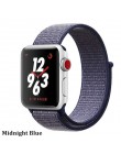 Pasek nylonowy do zegarka apple 5 4 pasek 44mm/40mm zegarek apple pulseira 42mm/38mm iwatch seria 5/4/3/2 kolorowe złącze watchb