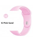 Pasek ALPQ do Apple WatchBand 38 42mm 40 44mm silikonowe oficjalne kolory pasek pasek bransoletka Correa do serii iWatch 5 4 3 2