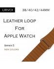 URVOI skórzany pasek dla apple watch serii 5 4 3 2 1 pasek do iwatch 40 44mm miękkie bransoletka z ekologicznej skóry z klamra m