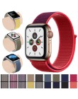 Pętla sportowa do pasek do Apple watch 44mm 40mm 42mm 38mm utkany nylon correa pasek iwatch 4 3 2 1 watchband bransoletka zegark