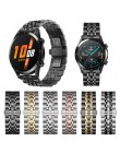 Metalowa stal nierdzewna klasyczny pasek na rękę na zegarek huawei GT 2 46mm 42mm bransoletka Watchband na HONOR Magic WristBand