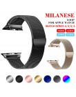 Dla pasek do apple watch 4 3 pasek do iwatch 42mm 38mm 44mm 40mm Milanese dla pasek do iwatch serii s 4/3/2/1 akcesoria bransole