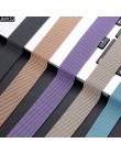 Milanese Loop bransoletka magnetyczna pasek do iwatch 4 5 40mm 44mm opaska ze stali nierdzewnej do Apple Watch Band seria 1 2 3 