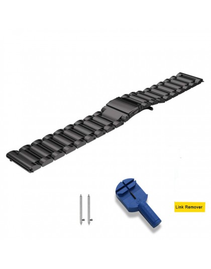 22mm/20mm Watchband Samsung GearLuxury stal nierdzewna biznes wymiana paska od zegarka pasek do Samsung Galaxy zegarek 42mm/46mm