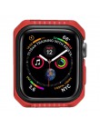 Silikon + PC skrzynka opancerzona do zegarka Apple Watch 5 4 40MM 44MM rama zderzak ochronny pokrywa dla pasek do iwatch serii 3