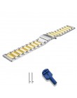 22mm/20mm Watchband Samsung GearLuxury stal nierdzewna biznes wymiana paska od zegarka pasek do Samsung Galaxy zegarek 42mm/46mm