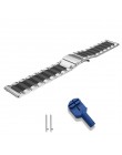 22mm/20mm Watchband Samsung GearLuxury stal nierdzewna biznes wymiana paska od zegarka pasek do Samsung Galaxy zegarek 42mm/46mm